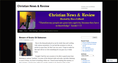 Desktop Screenshot of christiannewsreview.wordpress.com