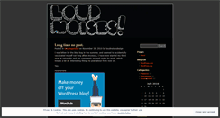 Desktop Screenshot of loudnoisesdesign.wordpress.com