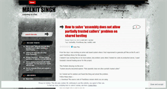 Desktop Screenshot of malkitsinghonline.wordpress.com