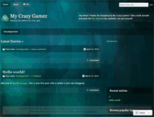 Tablet Screenshot of mycrazygamez.wordpress.com