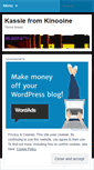 Mobile Screenshot of kassiefromkinooine.wordpress.com
