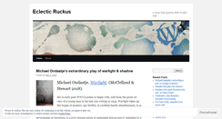 Desktop Screenshot of eclecticruckus.wordpress.com