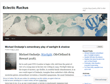Tablet Screenshot of eclecticruckus.wordpress.com
