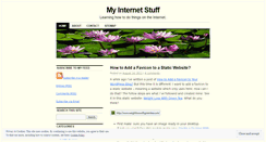 Desktop Screenshot of myinternetstuff.wordpress.com