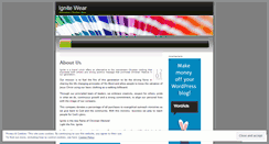 Desktop Screenshot of ignitewear.wordpress.com
