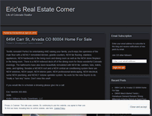 Tablet Screenshot of ericsrealestatecorner.wordpress.com