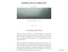 Tablet Screenshot of joshuapaulgreene.wordpress.com