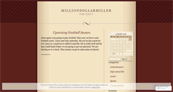 Desktop Screenshot of milliondollarmiller.wordpress.com