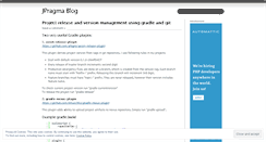 Desktop Screenshot of jpragmainc.wordpress.com