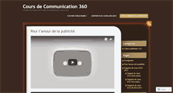 Desktop Screenshot of coursdepub.wordpress.com