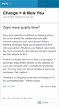 Mobile Screenshot of changeequalsanewyou.wordpress.com