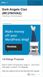 Mobile Screenshot of darkangelsclanmc2.wordpress.com