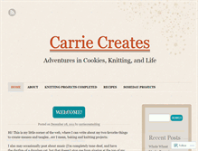 Tablet Screenshot of carriecreatesblog.wordpress.com