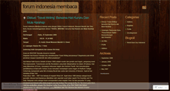 Desktop Screenshot of indonesiamembaca.wordpress.com