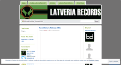 Desktop Screenshot of latveriarecords.wordpress.com