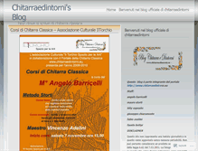Tablet Screenshot of chitarraedintorni.wordpress.com