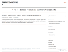 Tablet Screenshot of finanzennews24.wordpress.com