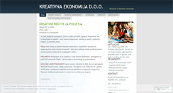 Desktop Screenshot of kreativnaekonomija.wordpress.com