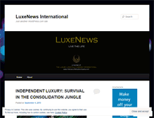 Tablet Screenshot of luxenewsinternational.wordpress.com