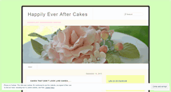 Desktop Screenshot of happilyeveraftercakes.wordpress.com