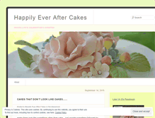 Tablet Screenshot of happilyeveraftercakes.wordpress.com