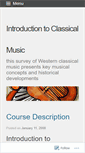 Mobile Screenshot of classicalmusic101.wordpress.com