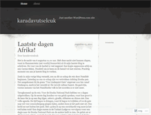 Tablet Screenshot of karadavutselcuk.wordpress.com