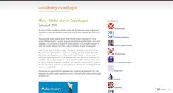 Desktop Screenshot of consideringcopenhagen.wordpress.com