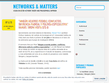 Tablet Screenshot of network2matter.wordpress.com