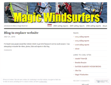 Tablet Screenshot of magicwindsurfers.wordpress.com