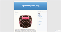 Desktop Screenshot of aganababyspn.wordpress.com