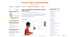 Desktop Screenshot of consultatutorblog.wordpress.com