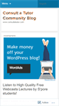 Mobile Screenshot of consultatutorblog.wordpress.com