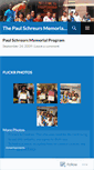 Mobile Screenshot of paulschreursmemorialprogram.wordpress.com