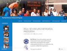 Tablet Screenshot of paulschreursmemorialprogram.wordpress.com