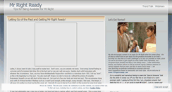 Desktop Screenshot of mrrightready.wordpress.com