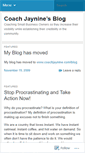 Mobile Screenshot of coachjaynine.wordpress.com