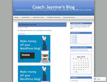 Tablet Screenshot of coachjaynine.wordpress.com