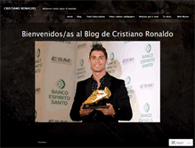 Tablet Screenshot of cristianoronaldo.wordpress.com