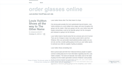 Desktop Screenshot of orderglassesonline.wordpress.com