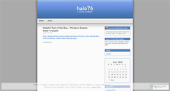 Desktop Screenshot of halo76.wordpress.com