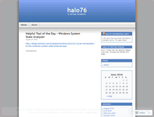 Tablet Screenshot of halo76.wordpress.com