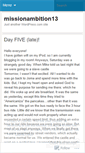 Mobile Screenshot of missionambition13.wordpress.com