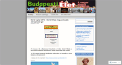 Desktop Screenshot of budapestielet.wordpress.com