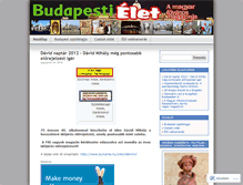 Tablet Screenshot of budapestielet.wordpress.com