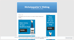 Desktop Screenshot of nicholaspatler.wordpress.com