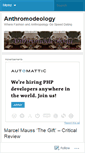 Mobile Screenshot of anthromodeologist.wordpress.com
