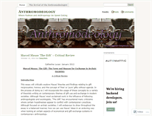 Tablet Screenshot of anthromodeologist.wordpress.com