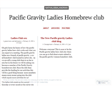 Tablet Screenshot of pacificgravityladies.wordpress.com