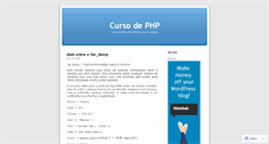 Desktop Screenshot of cachinacursos.wordpress.com